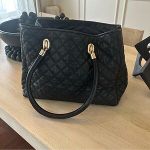 SOLD! COLE HAAN double handle black handbag